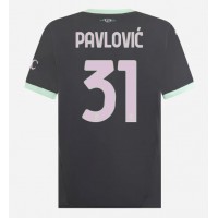 Maglia Calcio AC Milan Strahinja Pavlovic #31 Terza Divisa 2024-25 Manica Corta